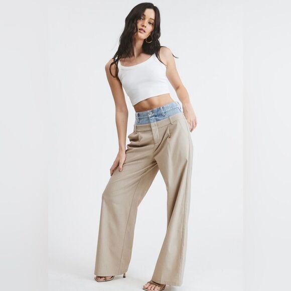 049. BILLIE TROUSERS- Beige - Picture 5 of 7